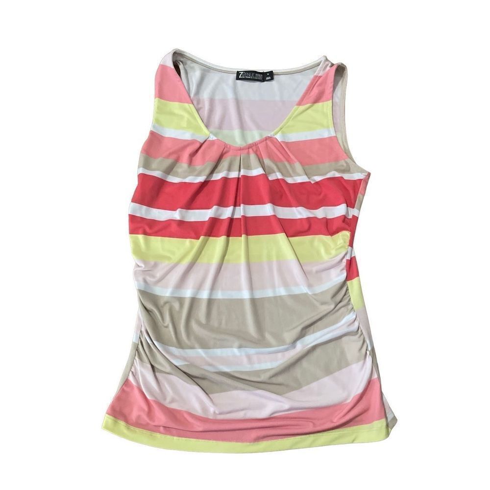 New York & Co multi color striped tank M‎
